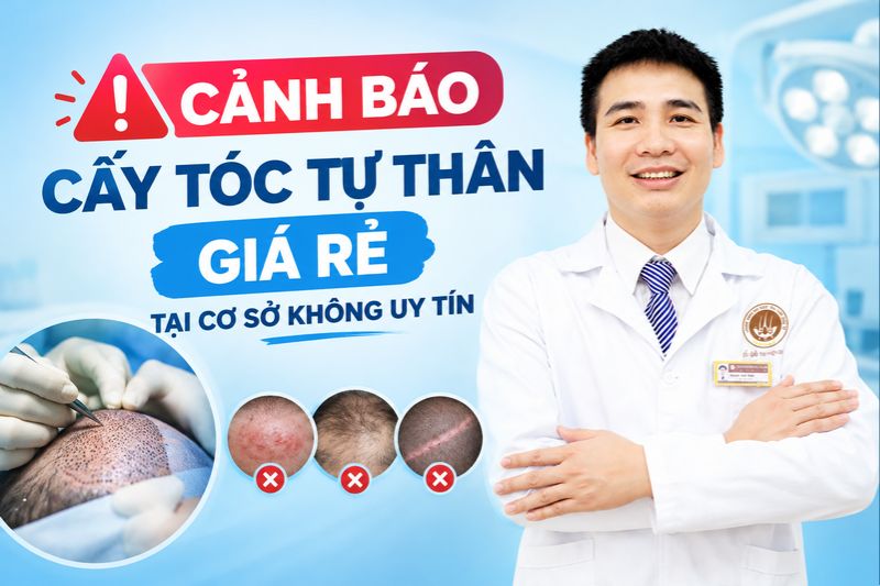 cảnh báo khi cấy tóc giá rẻ cơ sở không uy tín