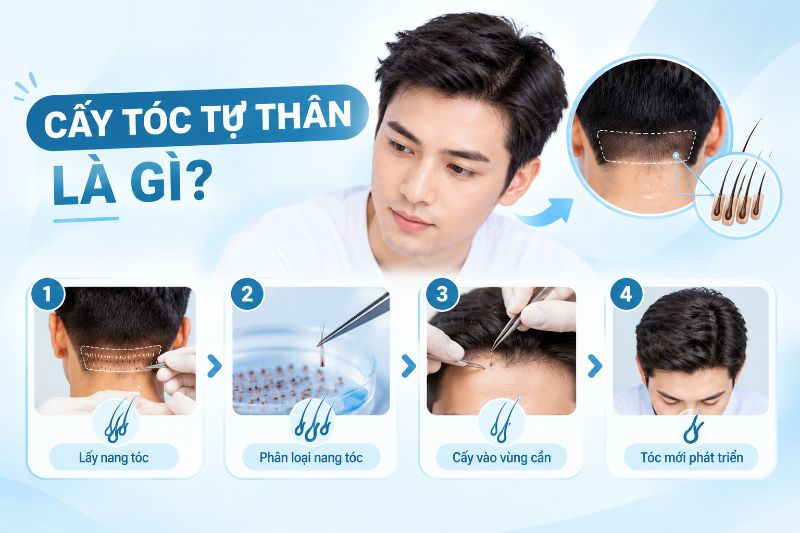 cấy tóc tự thân là gì