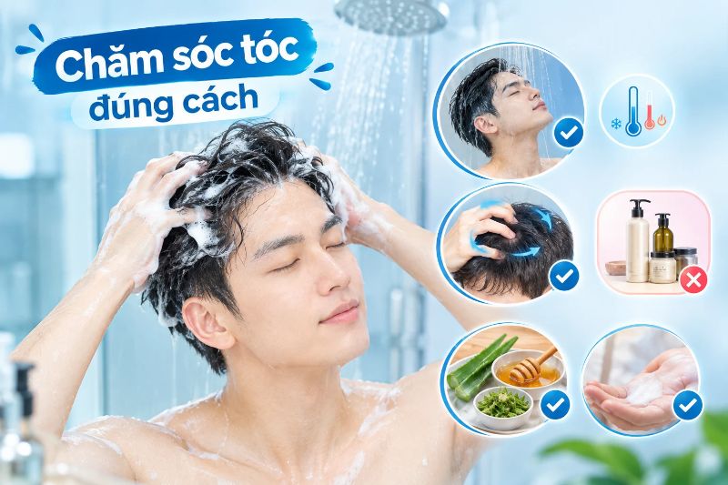 chăm sóc tóc đúng cách