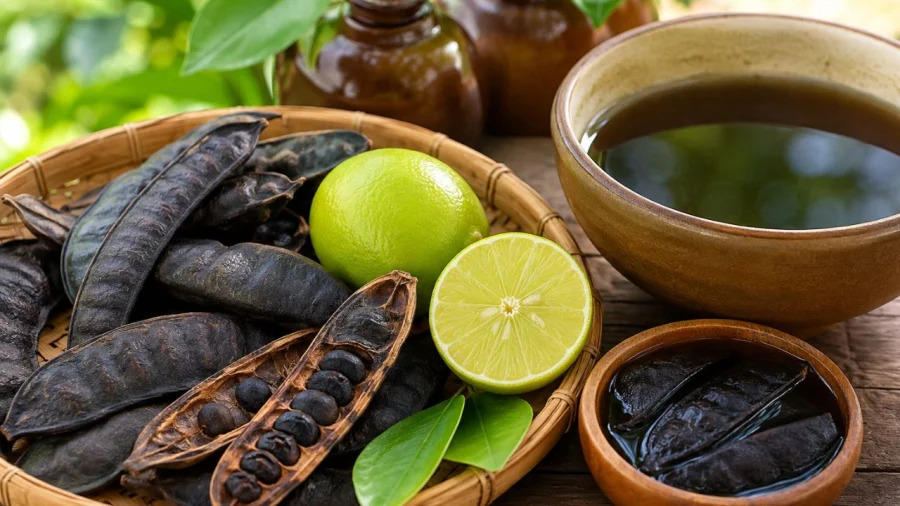 gội đầu bằng bồ kết 
