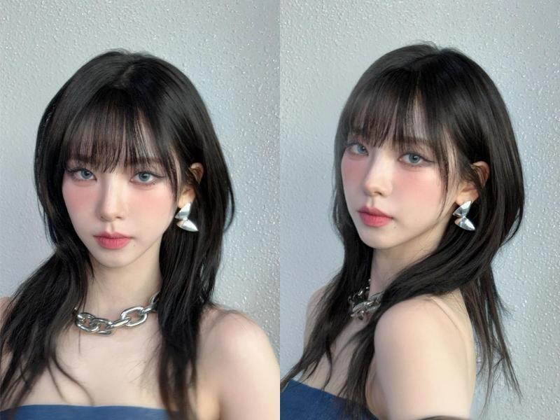 kiểu tóc mái bằng 