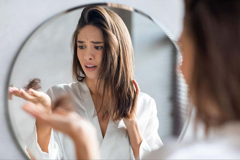 rụng tóc do stress kéo dài 