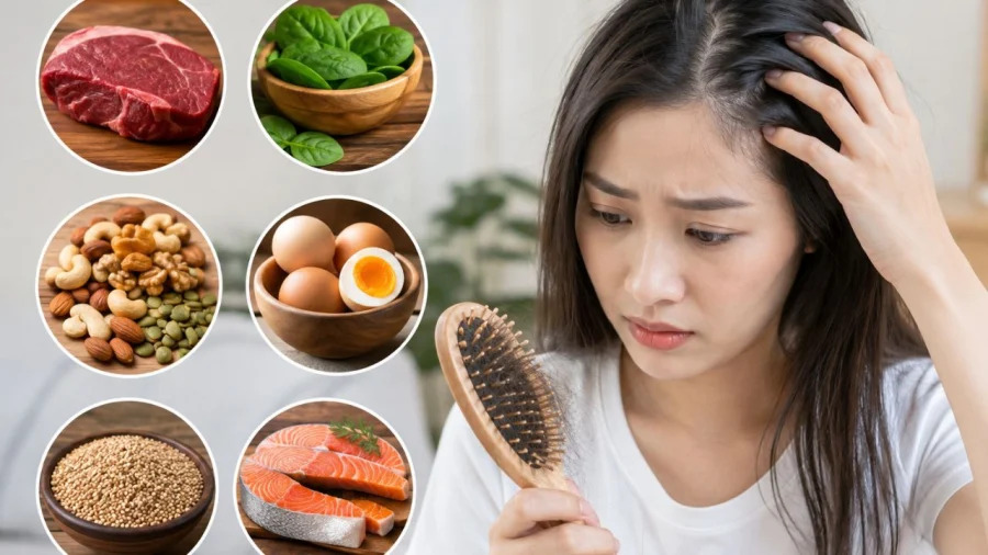 rụng tóc do thiếu hụt vi chất